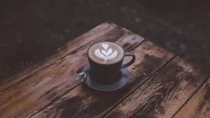 精美的咖啡拉花的图片_5