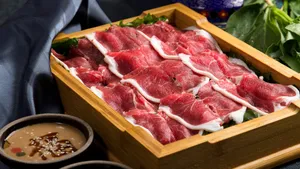 火锅配菜牛肉图片_2