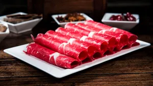 火锅配菜牛肉图片_5