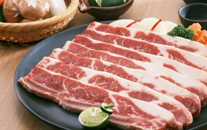 营养美食雪花牛肉片食材_13