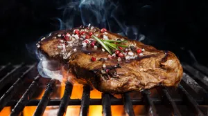 大块美食烤肉图片