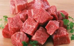 上等的雪花牛肉食材图片