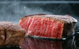 煎牛肉牛排美食图片_2