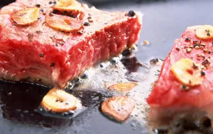 煎牛肉牛排美食图片_15