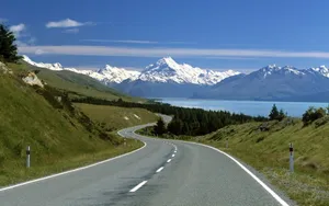 公路沿途的风景壁纸_7