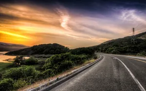 公路沿途的风景壁纸_20