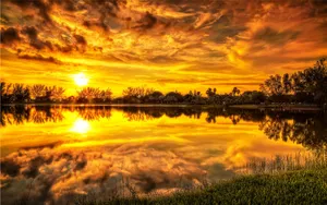 高清夕阳景色图片壁纸_3