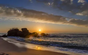 海岸风景线壁纸_4