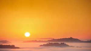 唯美夕阳日落桌面壁纸_2