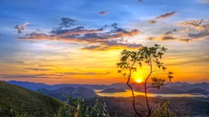 唯美夕阳日落桌面壁纸_5