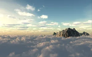 唯美天空云层图片壁纸_3