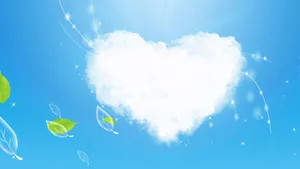 心形云朵素材壁纸_7
