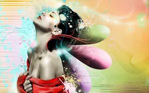 欧美潮流设计插画美女壁纸_4