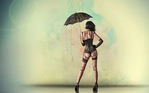 欧美潮流设计插画美女壁纸_7