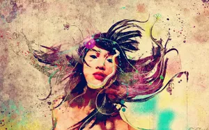 欧美潮流设计插画美女壁纸_8