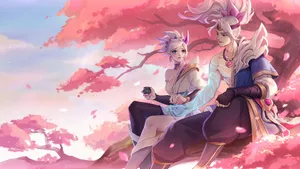 灵魂莲花夜幽锐雯壁纸_6