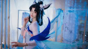 王者荣耀嫦娥如梦令cosplay图片_7