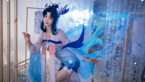 王者荣耀嫦娥如梦令cosplay图片_8