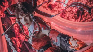 东方Project博丽灵梦cosplay和服写真图片_9