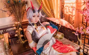 巴御前美女cosplay图片_2