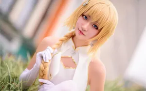性感cosplay短发美女图片壁纸_7