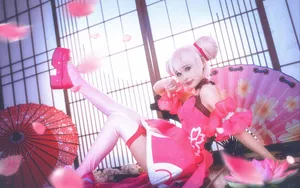 美女cosplay王者荣耀小乔图片_2