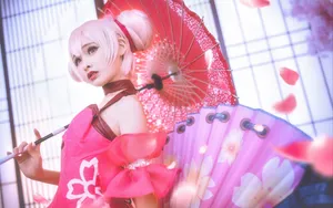 美女cosplay王者荣耀小乔图片_3