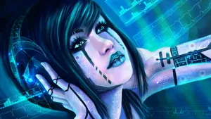 CG动漫原画美女图片_12