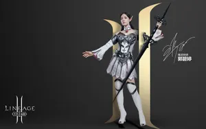 天堂2手游美女代言壁纸_5