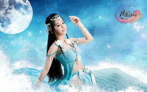 月影传说纳兰真cos壁纸_1