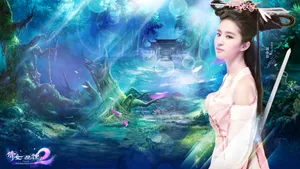 刘亦菲代言倩女幽魂2游戏壁纸_10