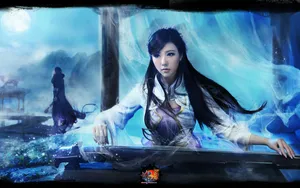 《诛仙2》宅男女神赵奕欢cos雪琪桌面壁纸_6