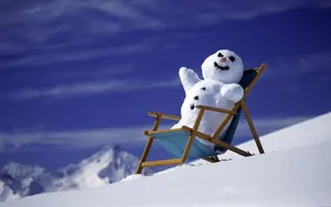 冬季雪人图片_5