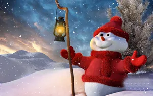 冬季雪人图片_10