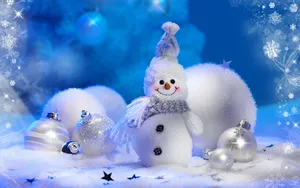冬季雪人图片_11