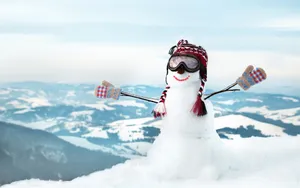 冬季雪人图片_12