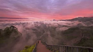 安徽万佛山云海风景壁纸_2