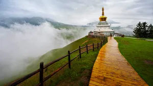 青海祁连山优美风景壁纸_3