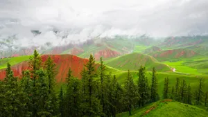 青海祁连山优美风景壁纸_8