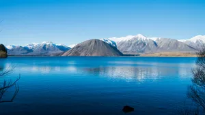 新西兰白鹭湖风景壁纸_5