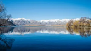 新西兰白鹭湖风景壁纸_9