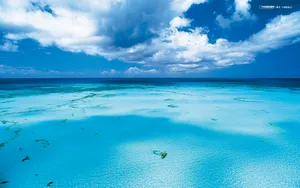 海天一色唯美win7风景壁纸_4
