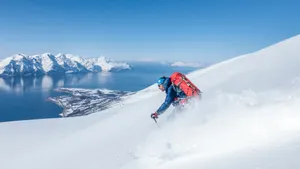 高清户外滑雪运动图片