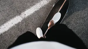 美女滑板运动图片_7