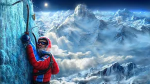 极限运动登雪山壁纸_7