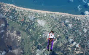 高空跳伞运行图片_5