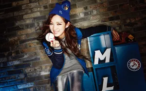Miss A代言MLB休闲服壁纸_3