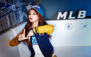 Miss A代言MLB休闲服壁纸_6