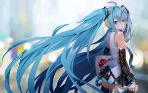唯美公主殿下初音未来高清壁纸_6