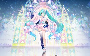 唯美公主殿下初音未来高清壁纸_8